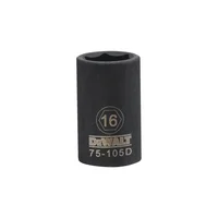 Dado de Impacto de 6 Puntos de 16 mm con Mando de 1/2 Pulgadas