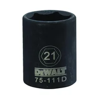 Dado de Impacto de 6 Puntos de 21 mm con Mando de 1/2 Pulgadas