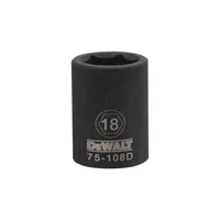 Dado de Impacto de 6 Puntos de 18 mm con Mando de 1/2 Pulgadas