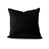 Cojín Decorativo Cuadrado En Tela - Negro