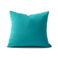 Funda para Cojín Decorativo Cuadrado En Tela - Turquesa