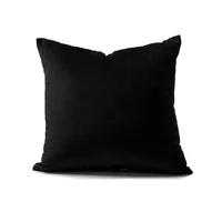 Funda para Cojín Decorativo Cuadrado En Tela - Negro