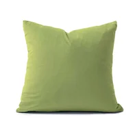 Cojín Decorativo Cuadrado En Tela - Verde Pistacho