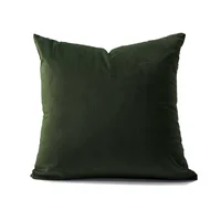 Cojín Decorativo Cuadrado En Tela - Verde Militar