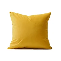 Cojín Decorativo Cuadrado En Tela - Amarillo