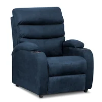 Silla Reclinable Trevi Estática Microfibra Azul