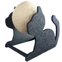 Rascador Para Gatos Esfera 33x24x35cm Pequeño Negro