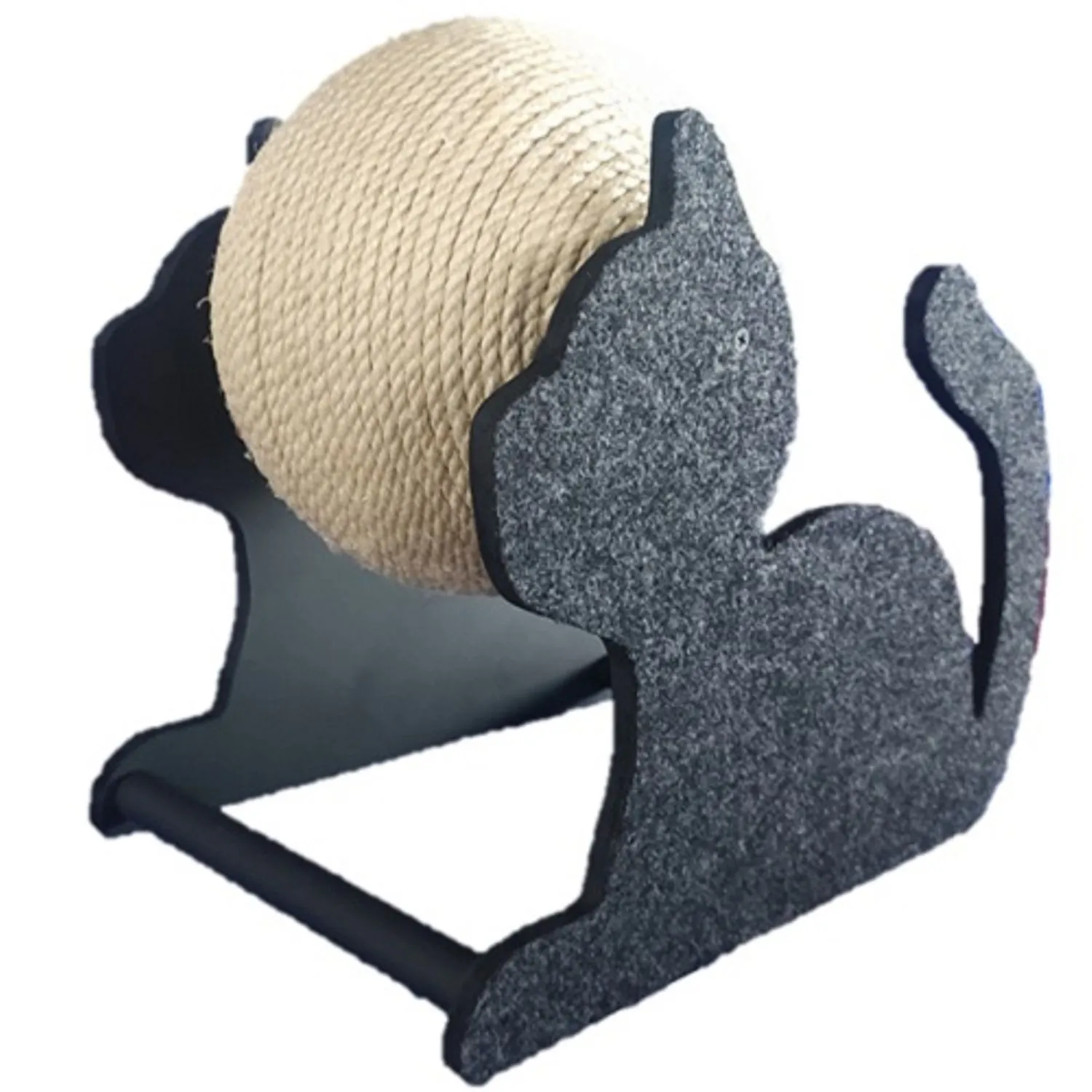 Rascador Para Gatos Esfera 33x24x35cm Pequeño Negro