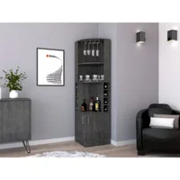 Bar Esquinero Celeste 180x46x46cm Gris