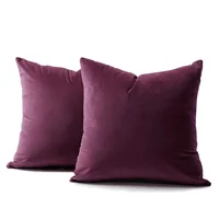 Cojín X2 Decorativo Cuadrado En Tela - Lila