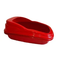 Sanitario Pequeño Para Gatos 57X37X21Cm Mediano Rojo