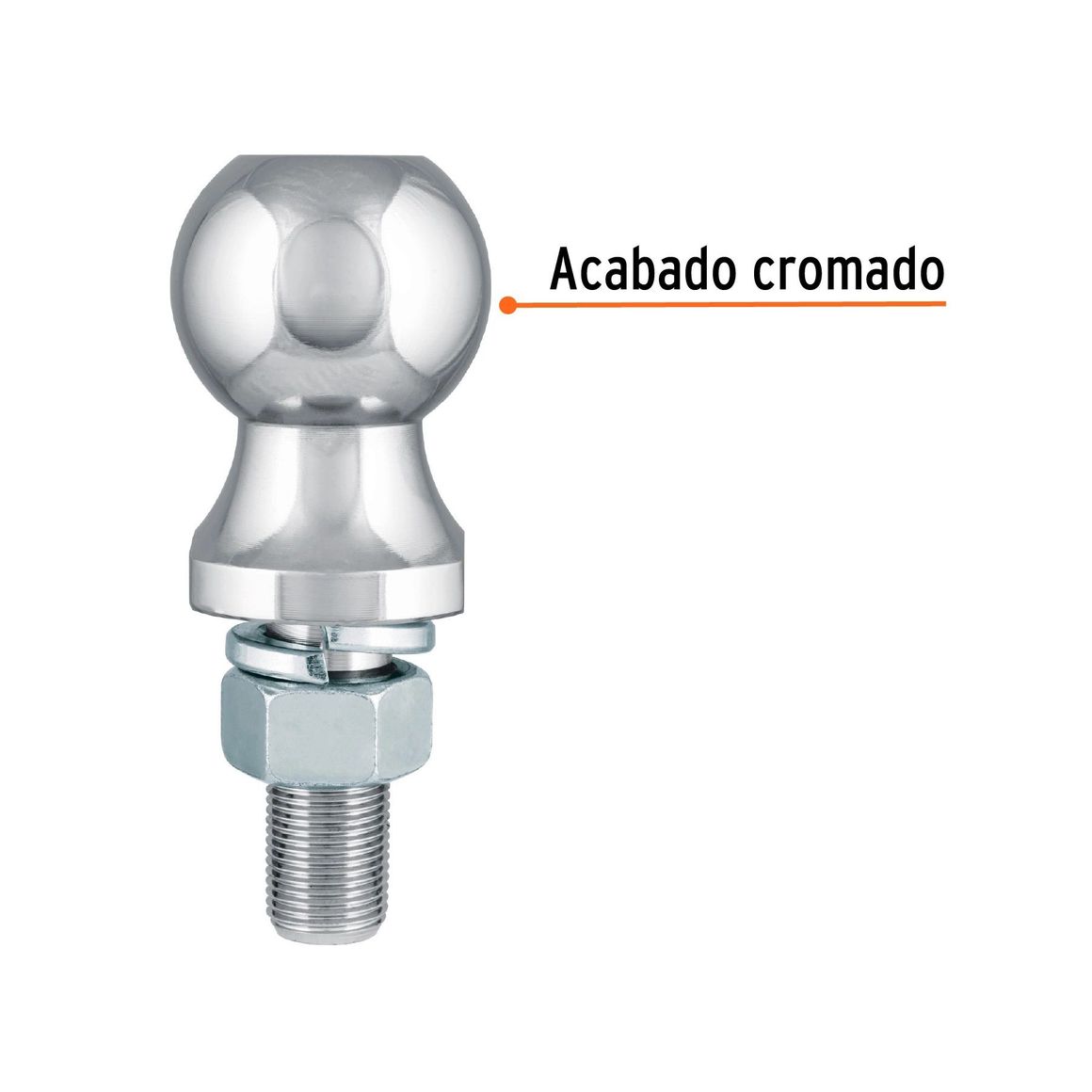 Bola de Arrastre Cromada para Acoplador 2.000 Libras - Homecenter.com.co