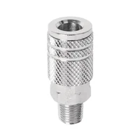 Acople Rápido Cromado de 1/4 NPT para Compresor Macho Pretul