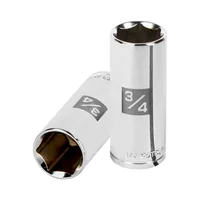 Copa Estándar Larga 3/4'' de 6 Puntas Cuadrante de 3/8''