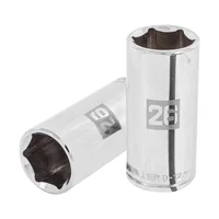 Copa Estándar Larga 26 mm de 6 Puntas Cuadrante de 1/2 Pulgada Truper