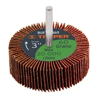 Rueda Flap de 3 Pulgadas con Zanco de 1/4 Pulgadas y Grano 60