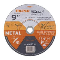 Disco Corte Extrafino de Metal de 9" Alto Rendimiento