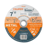 Disco Corte Extrafino de Metal de 7'' Alto Rendimiento