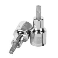 Copa Punta Torx T-40 Cuadrante de 1/2 Pulgada Uso Profesional Truper