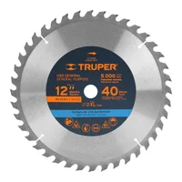 Disco Sierra Madera de 12" Centro 1" 40 Dientes