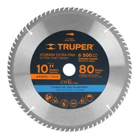 Disco Sierra Madera de 10'' Centro 1'' 80 Dientes