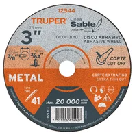 Disco Corte Extrafino de Metal de 3" Alto Rendimiento