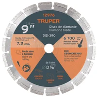 Disco de Diamante Rin Segmentado de 9'' Centro 7/8''