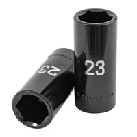 Copa Larga de Impacto 6 Puntas de 23 mm Cuadrante 1/2 Pulgada Truper