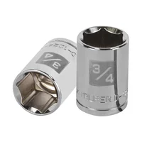 Copa Estándar 3/4 Pulgadas de 6 Puntas Cuadrante de 1/2 Pulgada Truper