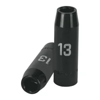 Copa Larga de Impacto 6 Puntas de 13 mm Cuadrante 1/2 Pulgada Truper