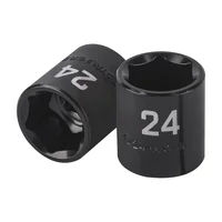 Copa Estándar de Impacto 6 Puntas de 24 mm Cuadrante 1/2 Pulgadas Truper