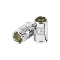 Copa Estándar 12 mm de 6 Puntas Cuadrante de 3/8 Pulgadas Truper