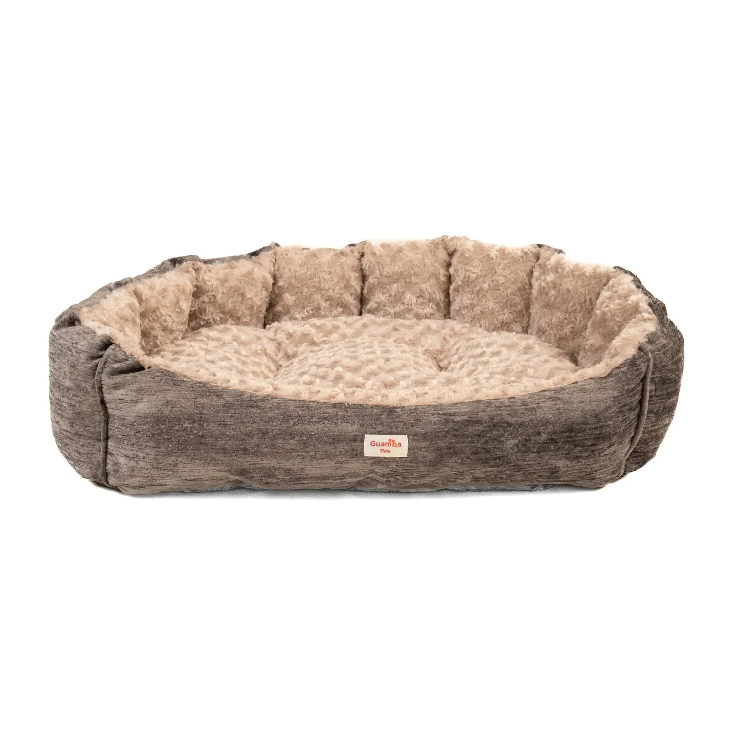 Cama Mascota París Gris para Perro Grande 120 x 95 x 20cm