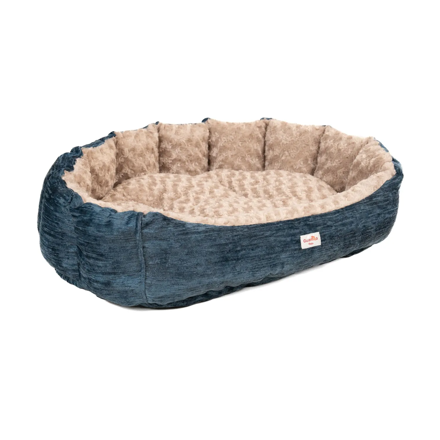 Cama Mascota París Azul para Perro Grande 90 x 75 x 20 cm