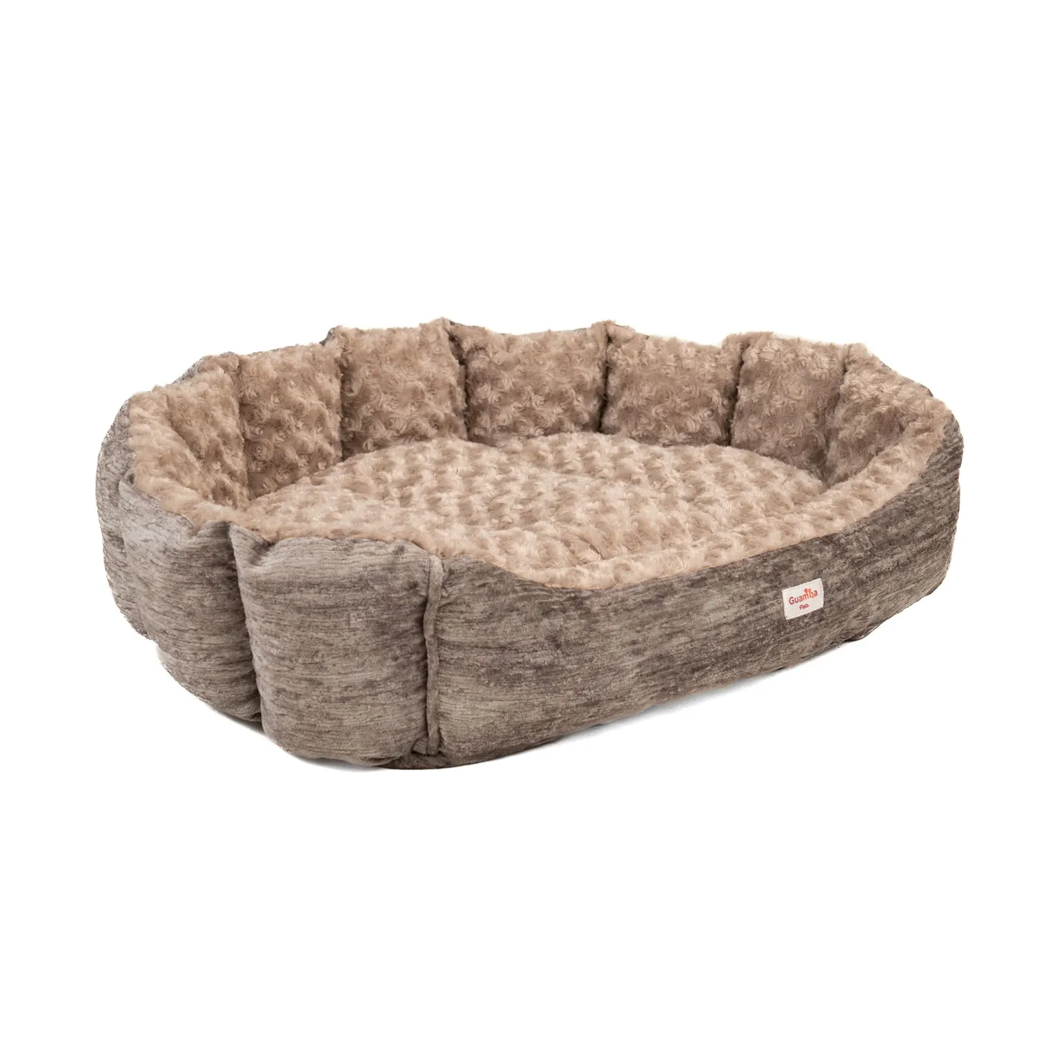 Cama Mascota París Taupé Para Perro Mediano 70 X 60 X 20 Cm