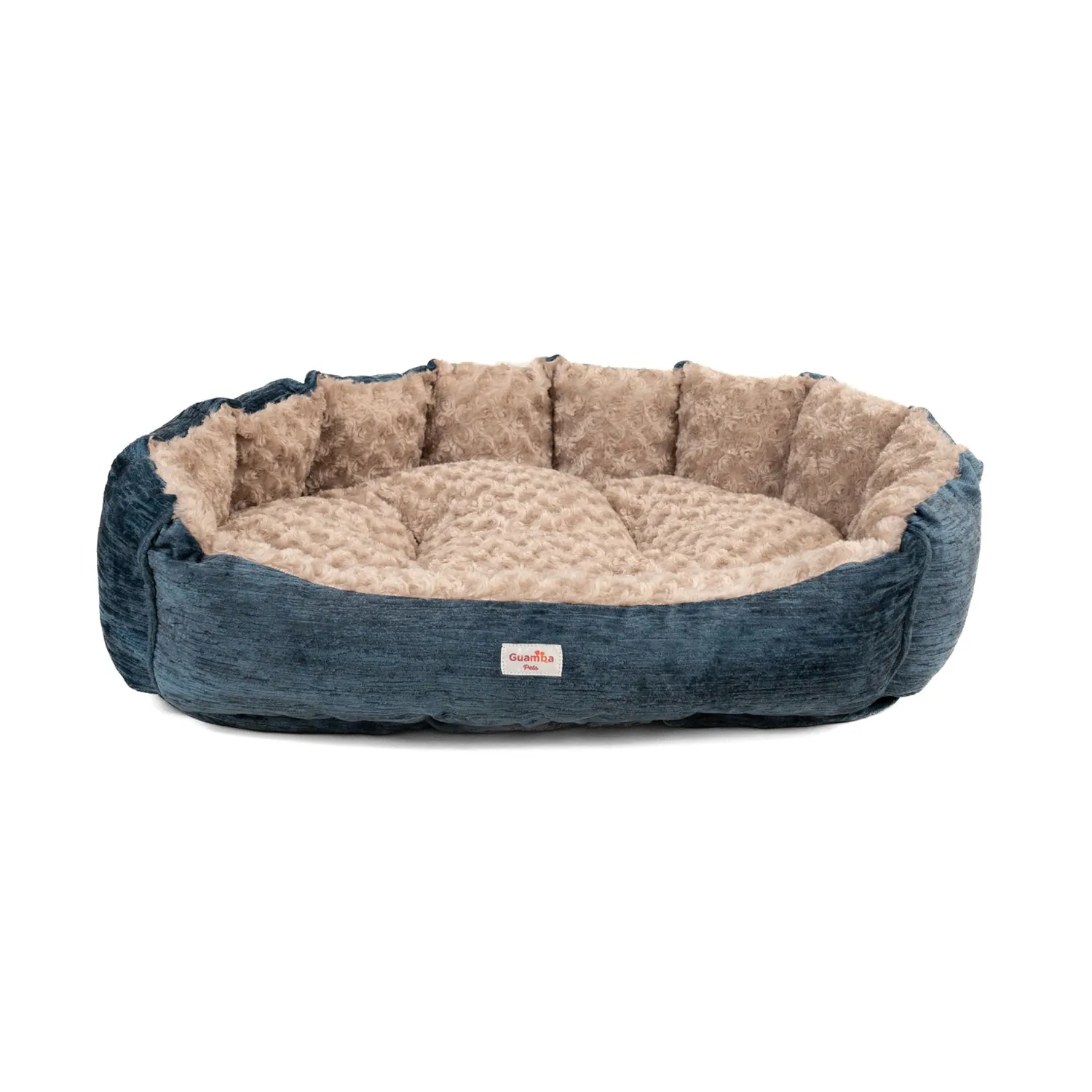 Cama Mascota París Azul para Perro Extra Grande 120 x 95 x 20cm