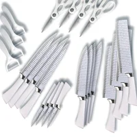 Set x4 Kit de Cuchillos Cocina + Tijera y Pelador