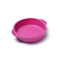 Molde Redondo de Silicona para Tortas 23x6.3 cm Press 77301 Fucsia