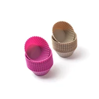 Capacillos Silicona para Mini Muffin Setx24 Und Press 77232 Fucsia/beige