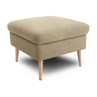 Puff Cuadrado Fortte Pers Beige 69x69 sin patas