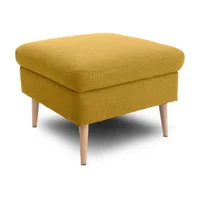 Puff Cuadrado Fortte Pers Mostaza 69x69 sin patas