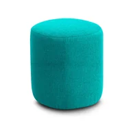 Puff Redondo Fortte Pers Turquesa 42cm