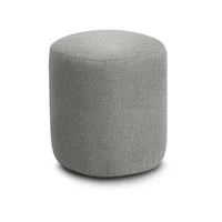 Puff Redondo Fortte Pers Gris 42cm
