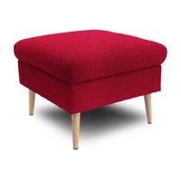 Puff Cuadrado Vittal Pers Rojo 69x69 sin patas