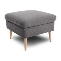 Puff Cuadrado Vittal Pers Gris Oscuro 69x69 sin patas