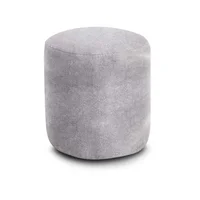Puff Redondo Boreal Pers Gris Hielo 42cm
