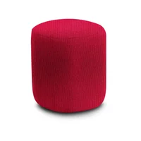Puff Redondo Vittal Pers Rojo 42cm