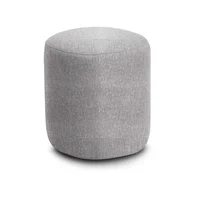 Puff Redondo Vittal Pers Gris Claro 42cm
