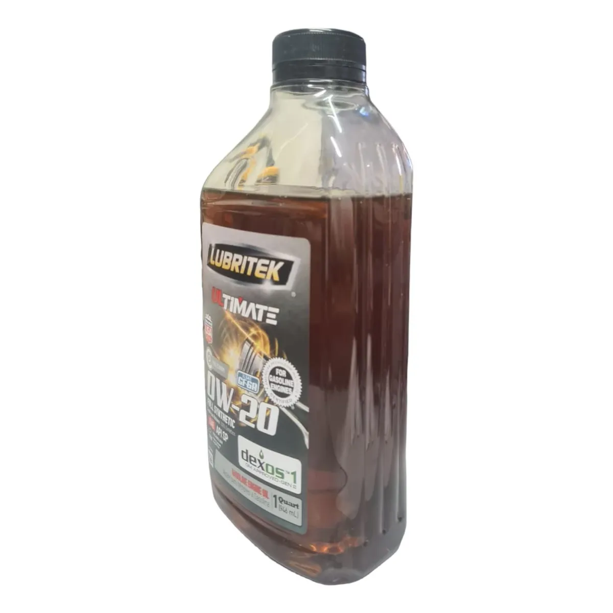LUBRITEK - Aceite 0W-20 Sintético Ultima/Hibrido 1/4Gl Lubrit