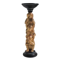 Portavela Mico Poliresina 10x30 cm Oro Congo